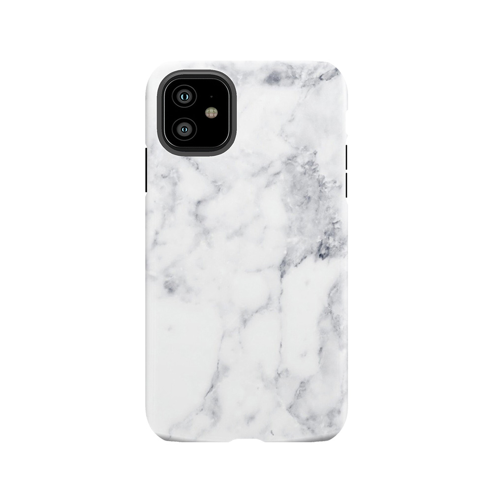 White Marble 3 Tough Phone Case