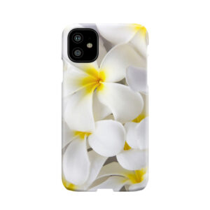 White Plumeria Tropical Frangipani Flowers Phone Case