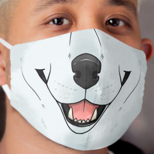 White wolf Cloth Face Mask