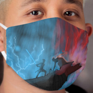 wife and husband fighting Cloth Face Mask