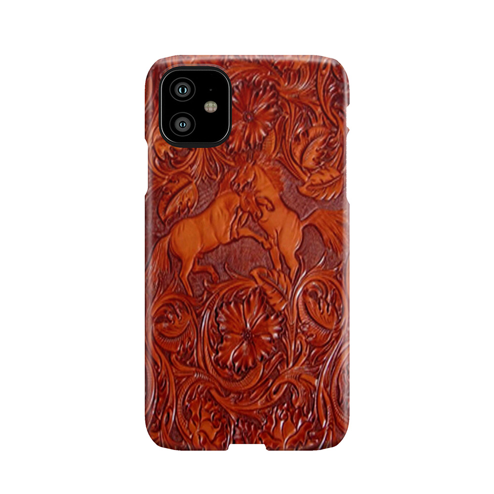 Wild Horses Leather Phone Case