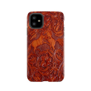Wild Horses Leather Tough Phone Case