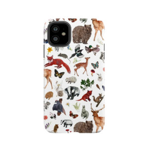 Wild Woodland Animals Tough Phone Case
