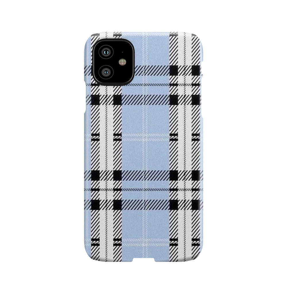 Wildflower Blue Plaid Phone Case