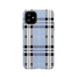 Wildflower Blue Plaid Tough Phone Case