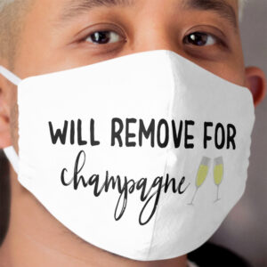 Will Remove for Champagne Cute Cloth Face Mask