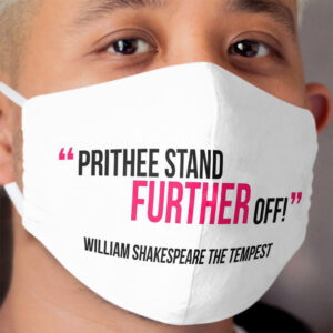 William Shakespeare Distance Cloth Face Mask