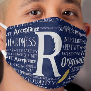 Wizard Witches School House Crest Raven Traits Magic Spells Cloth Face Mask