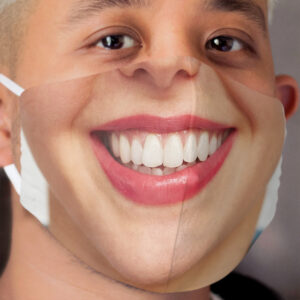 Woman Smile Cloth Face Mask