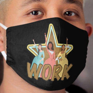Work! with star Cloth Face Mask