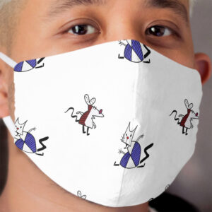 Worker and Parasite! - Itchy and Scratchy Cloth Face Mask