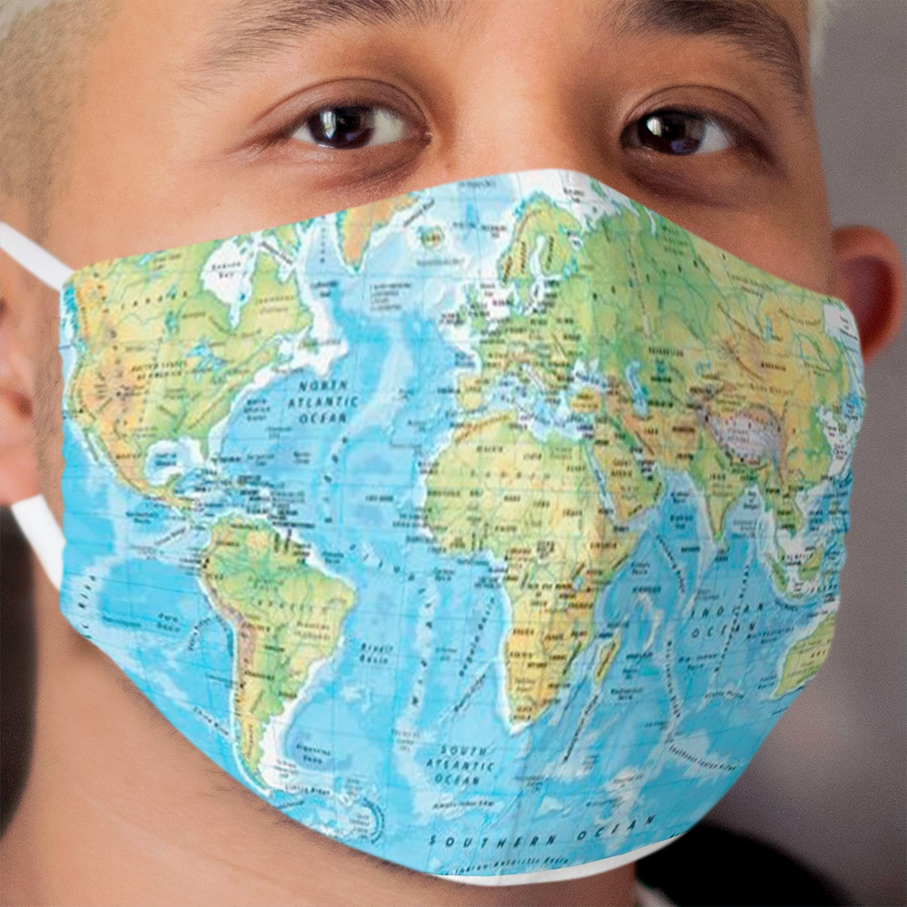 World Map | Atlas Cloth Face Mask