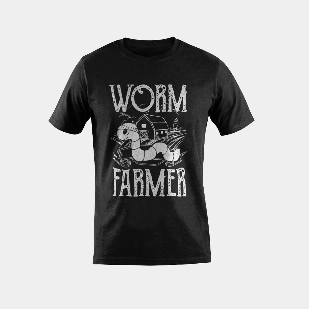 Worm Farmer Vermiculture Gardening Farming Compost T-Shirt