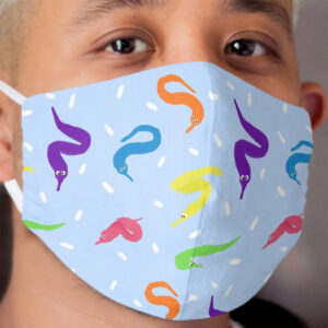 Worm on a String Babey! Cloth Face Mask