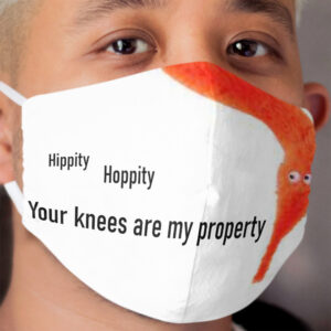 Worm Wants Knees Cloth Face Mask