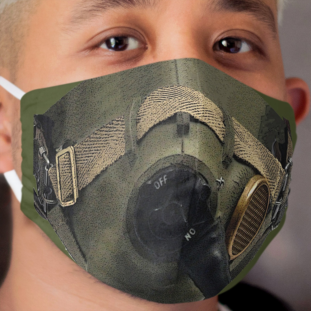 WWII Pilot's Oxygen Cloth Face Mask