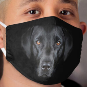 Year of the Dog Black Dog Cloth Face Mask