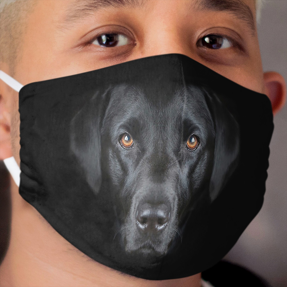 Year of the Dog Black Dog Cloth Face Mask
