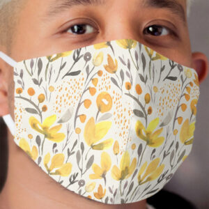 Yellow field Cloth Face Mask