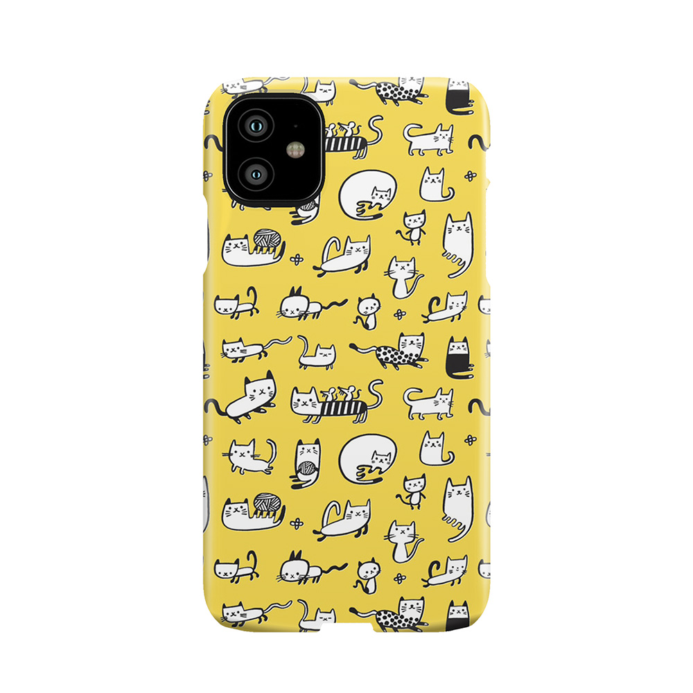 Yellow Kitties Phone Case