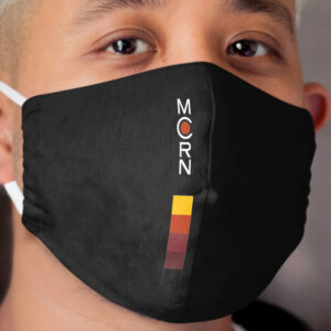 yellow red maroon dark and black color logo Cloth Face Mask