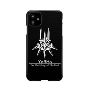 Yorha + Motto Black Background Phone Case