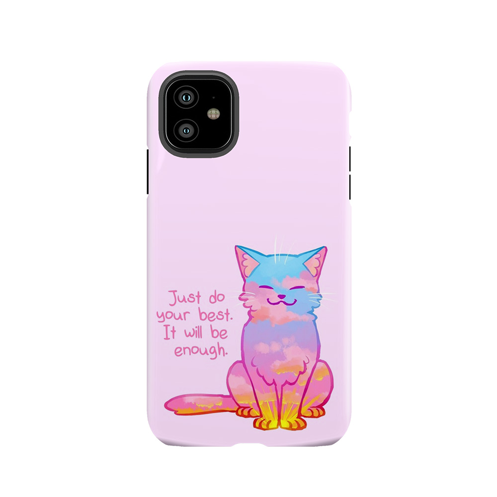 Your Best Is Enough Sunset Cat Tough Phone Case