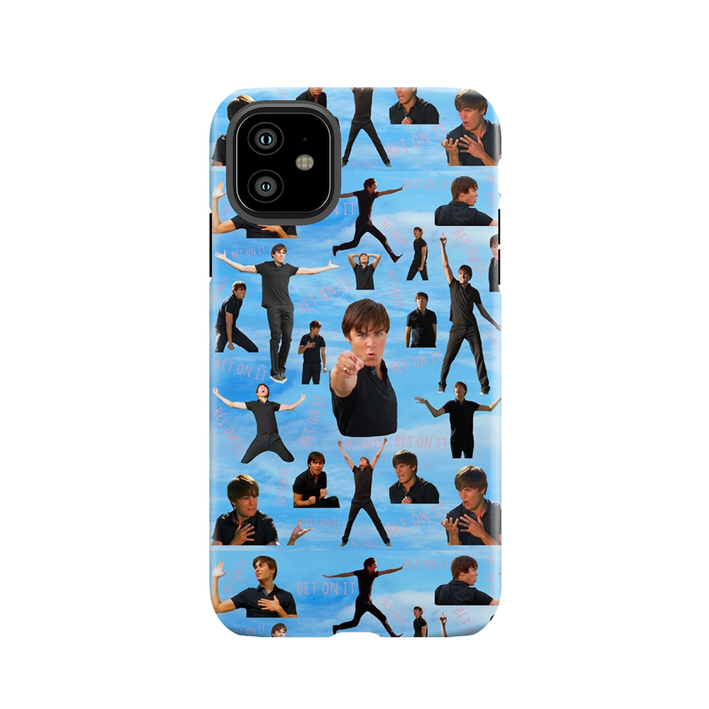 Zac Efron Troy Bolton Bet On It High School Musical Tough Phone Case