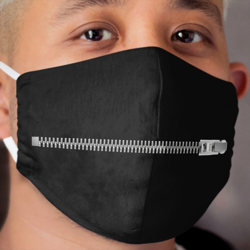 Zipper Mouth Cloth Face Mask