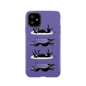 Zoomin Snoozin Iphone (Purple) Tough Phone Case