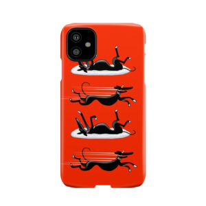 Zoomin Snoozin Iphone (Red) Phone Case