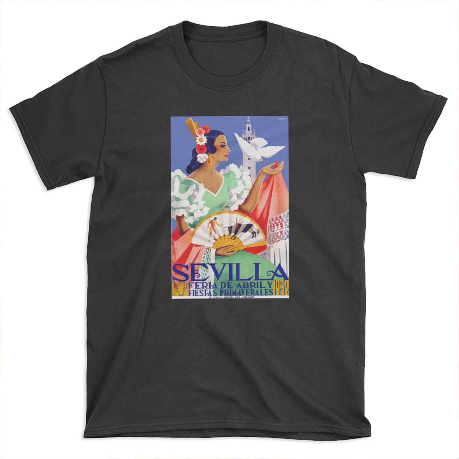 1952 Seville Spain April Fair T-shirt Tee