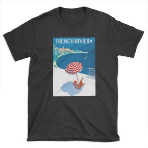 1954 French Riviera Travel T-shirt Tee