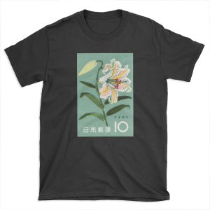1961 Japan Lily Postage Stamp T-shirt Tee