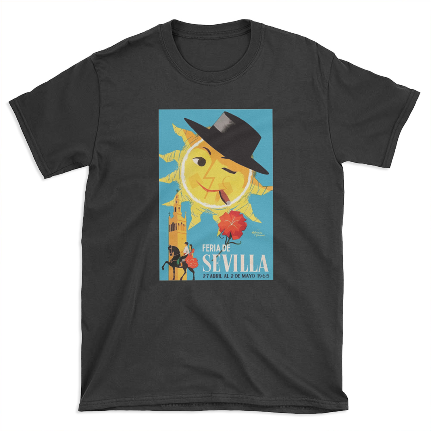1965 Seville Spain April Fair T-shirt Tee