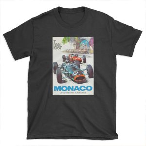 1967 Monaco Grand Prix Racing T-shirt Tee