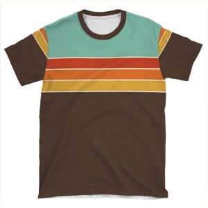 1970S Sport Stripe AOP T-shirt Tee