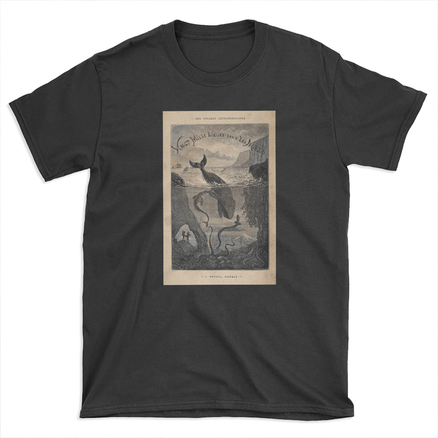 20,000 Leagues Under the Sea, Frontispiece 1871 T-shirt Tee