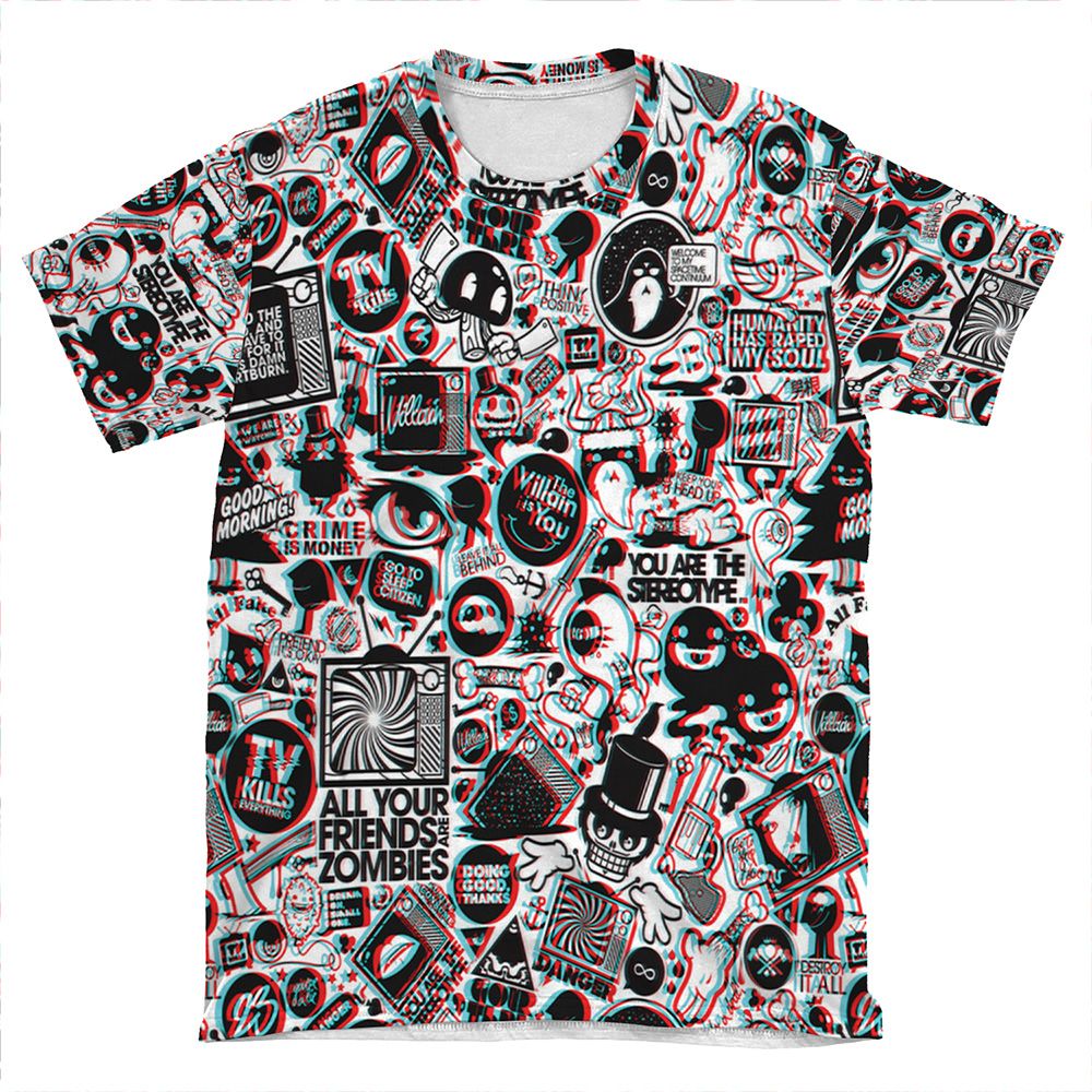 3D Comic Art AOP T-shirt Tee - Chief T-shirt