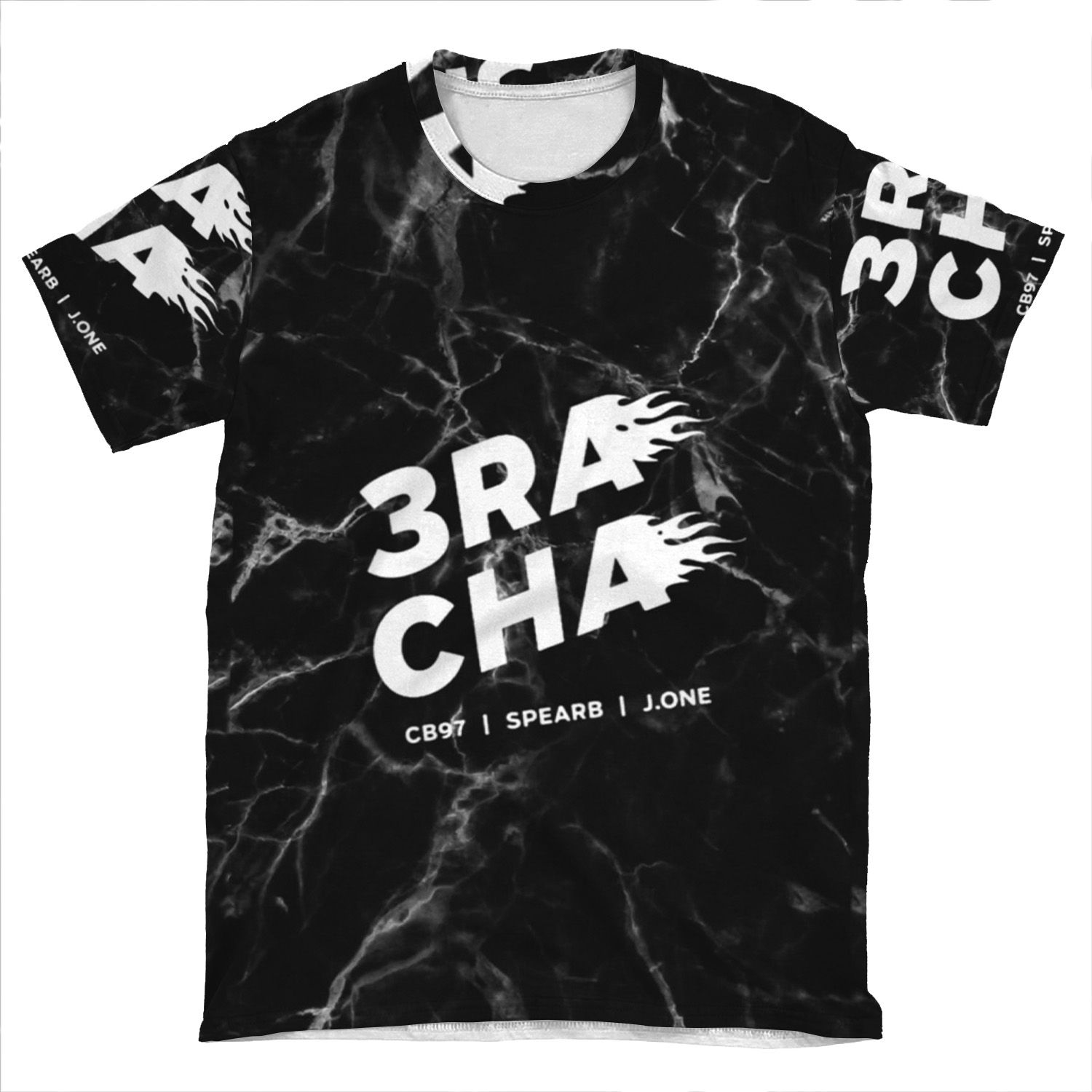 3Racha - Start Line (Marble) AOP T-shirt Tee