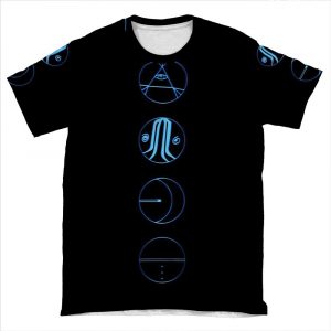 5 Seconds Of Summer Symbols AOP T-shirt Tee