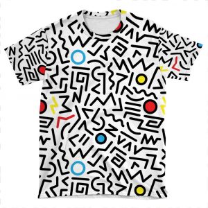 80's Pattern No.1 AOP T-shirt Tee