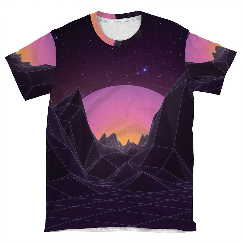 80S Retro Vaporwave AOP T-shirt Tee