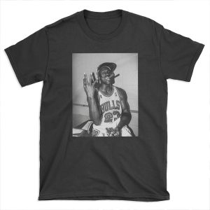 90's vintage Michael Jordan Three-peat Black and White T-shirt Tee