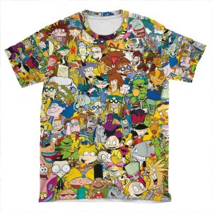 90S Cartoons AOP T-shirt Tee