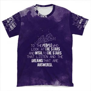 A Court Of Mist & Fury - To The People Who Look At The Stars... AOP T-shirt Tee