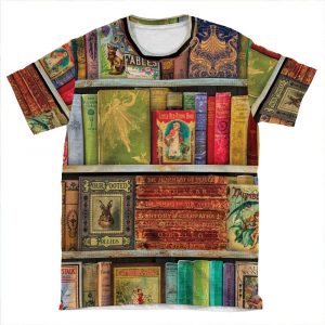 A Daydreamer's Book Shelf AOP T-shirt Tee