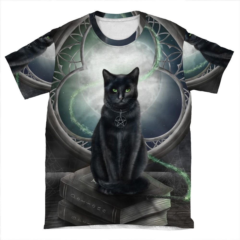 A Familiar Cat AOP T-shirt Tee