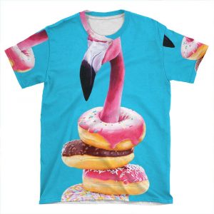A Famished Flamingo AOP T-shirt Tee