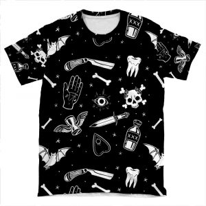 A Few Of My Macabre Things AOP T-shirt Tee